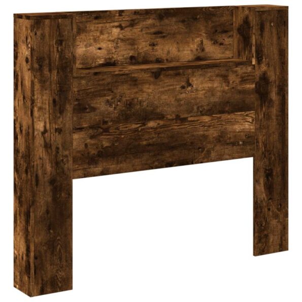 vidaXL Zadné čelo Dymová dub 120 x 16,5 x 103,5 cm Kompozitné drevo – Obrázok 2