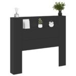 vidaXL Zadné čelo Čierna 120 x 16,5 x 103,5 cm Kompozitné drevo – Obrázok 3