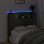 vidaXL Zadné čelo Čierna 120 x 16,5 x 103,5 cm Kompozitné drevo – Obrázok 4