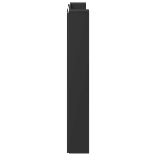 vidaXL Zadné čelo Čierna 120 x 16,5 x 103,5 cm Kompozitné drevo – Obrázok 6