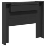 vidaXL Zadné čelo Čierna 120 x 16,5 x 103,5 cm Kompozitné drevo – Obrázok 7