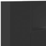 vidaXL Zadné čelo Čierna 120 x 16,5 x 103,5 cm Kompozitné drevo – Obrázok 8
