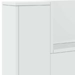 vidaXL Zadné čelo Biela 180 x 16,5 x 103,5 cm Kompozitné drevo – Obrázok 8
