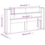 vidaXL Zadné čelo Čierna 200 x 16,5 x 103,5 cm Kompozitné drevo – Obrázok 13