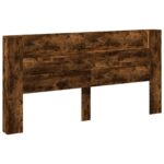 vidaXL Zadné čelo Dymová dub 200 x 16,5 x 103,5 cm Kompozitné drevo – Obrázok 2