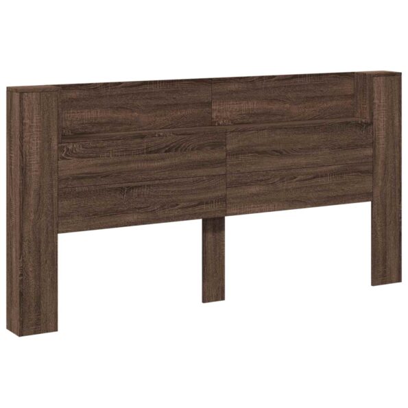 vidaXL Zadné čelo Hnedý dub 200 x 16,5 x 103,5 cm Kompozitné drevo – Obrázok 2