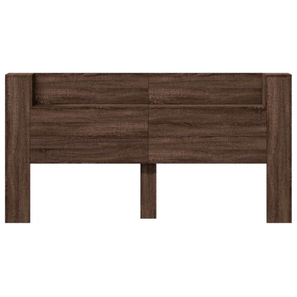 vidaXL Zadné čelo Hnedý dub 200 x 16,5 x 103,5 cm Kompozitné drevo – Obrázok 5
