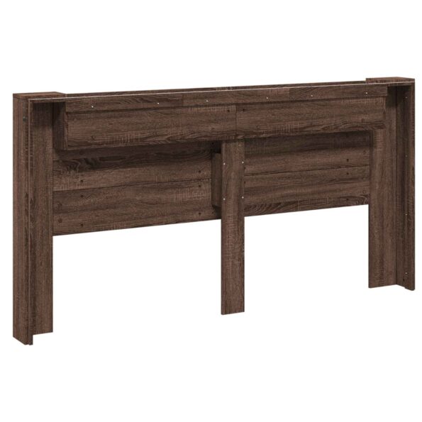 vidaXL Zadné čelo Hnedý dub 200 x 16,5 x 103,5 cm Kompozitné drevo – Obrázok 7