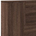vidaXL Zadné čelo Hnedý dub 200 x 16,5 x 103,5 cm Kompozitné drevo – Obrázok 8