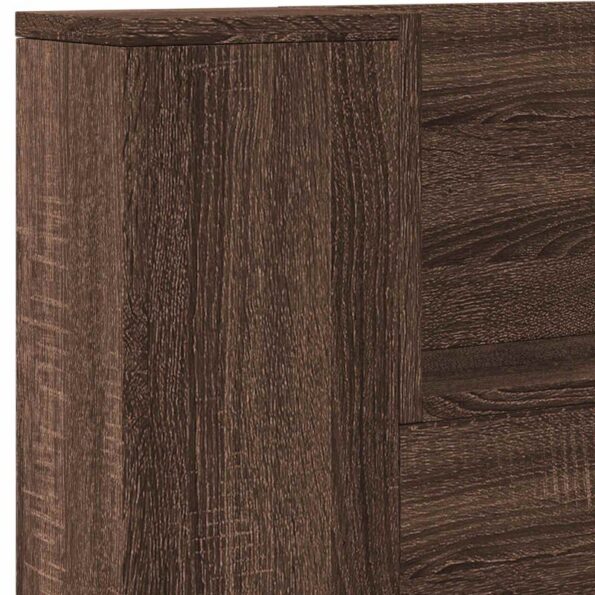 vidaXL Zadné čelo Hnedý dub 200 x 16,5 x 103,5 cm Kompozitné drevo – Obrázok 8