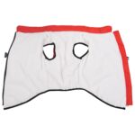 vidaXL Psí kabát s postrojom Červená 3XL Flís a polyester – Obrázok 3