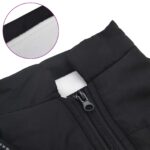 vidaXL Psí kabát s postrojom Čierna M Flís a polyester – Obrázok 7