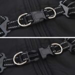 vidaXL Psí kabát s postrojom Čierna XL Flís a polyester – Obrázok 6