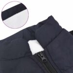 vidaXL Psí kabát Námornícka modrá L24 Flís a polyester – Obrázok 7