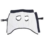 vidaXL Psí kabát s postrojom Námornícka modrá L Flís a polyester – Obrázok 3