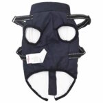 vidaXL Psí kabát s postrojom Námornícka modrá L Flís a polyester – Obrázok 5