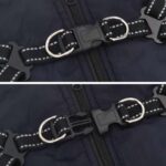 vidaXL Psí kabát Námornícka modrá L36 Flís a polyester – Obrázok 6
