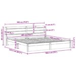 vidaXL Rám postele 2 pcs Včelí hnedý Masívne borovicové drevo – Obrázok 12