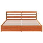 vidaXL Rám postele 2 pcs Včelí hnedý Masívne borovicové drevo – Obrázok 6