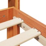 vidaXL Rám postele 2 pcs Včelí hnedý Masívne borovicové drevo – Obrázok 10