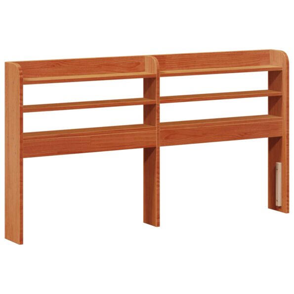 vidaXL Rám postele 2 pcs Včelí hnedý Masívne borovicové drevo – Obrázok 4