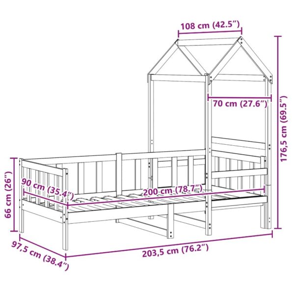 vidaXL Súprava dennej postele 2 pcs Včelí hnedý – Obrázok 12