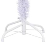 vidaXL Umelý vianočný stromček s 150 LED-i Biela 120 cm PVC a oceľ – Obrázok 12