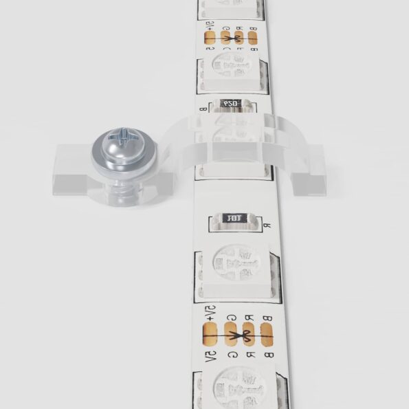 vidaXL LED pás 4 pcs Čierna a priehľadná 250 x 0,8 x 0,3 cm – Obrázok 5