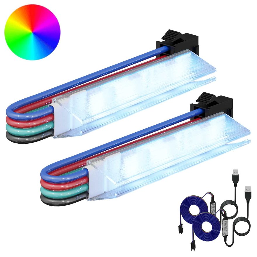 3429134_1.jpg vidaXL LED pás 2 pcs Čierna a biela 1745 mm Meď a plast – Obrázok 1