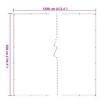 vidaXL Plachta s očkami Priehľadná 5 x 12 m Polyetylén – Obrázok 10