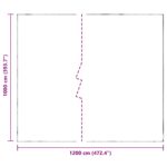 vidaXL Plachta s očkami Priehľadná 10 x 12 m Polyetylén – Obrázok 10
