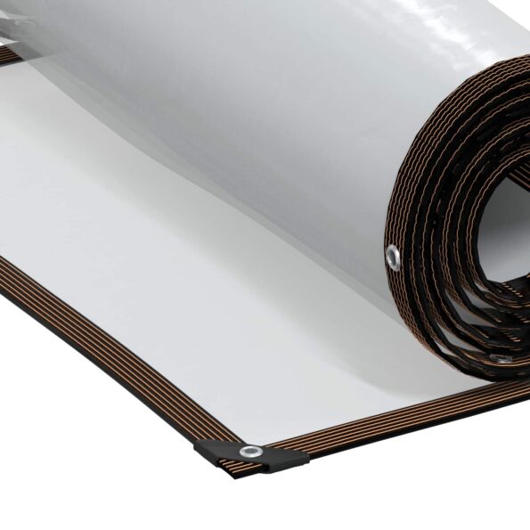 vidaXL Plachta s očkami Priehľadná 2 x 2 m Polyetylén – Obrázok 10