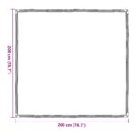 vidaXL Plachta s očkami Priehľadná 2 x 2 m Polyetylén – Obrázok 11