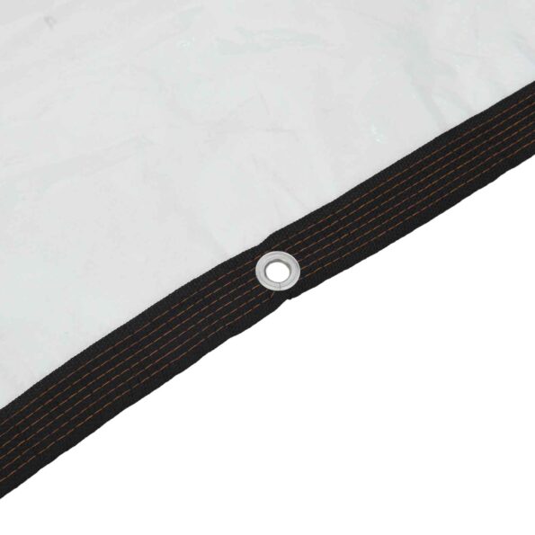 vidaXL Plachta s očkami Priehľadná 2 x 2 m Polyetylén – Obrázok 5