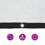 vidaXL Plachta s očkami Priehľadná 4 x 4 m Polyetylén – Obrázok 6