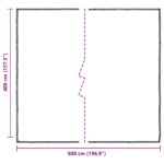 vidaXL Plachta s očkami Priehľadná 4 x 5 m Polyetylén – Obrázok 10