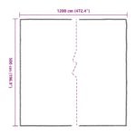 vidaXL Plachta s očkami Priehľadná 5 x 12 m Polyetylén – Obrázok 10