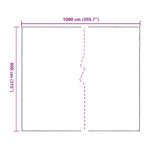 vidaXL Plachta s očkami Priehľadná 8 x 10 m Polyetylén – Obrázok 10
