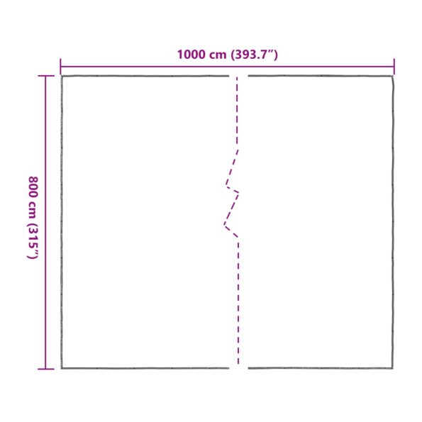 vidaXL Plachta s očkami Priehľadná 8 x 10 m Polyetylén – Obrázok 10