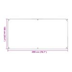 vidaXL Plachta Priehľadná 1 x 2 m PVC – Obrázok 11