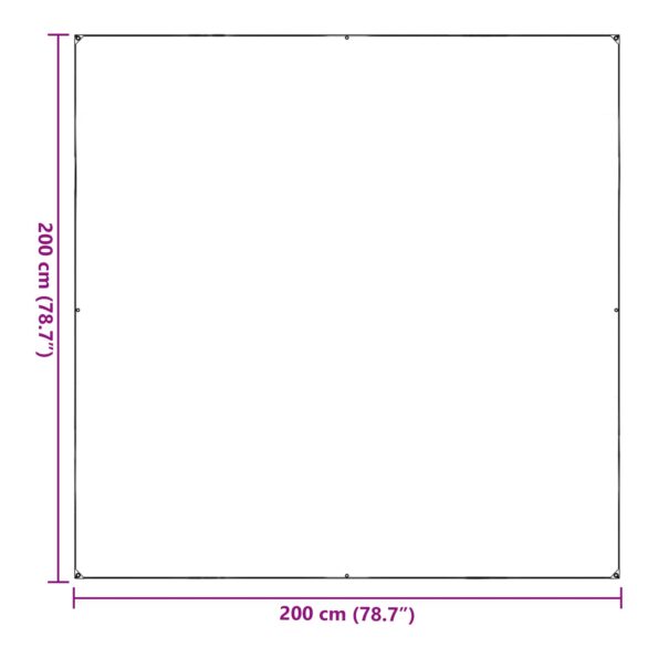 vidaXL Plachta Priehľadná 2 x 2 m PVC – Obrázok 12