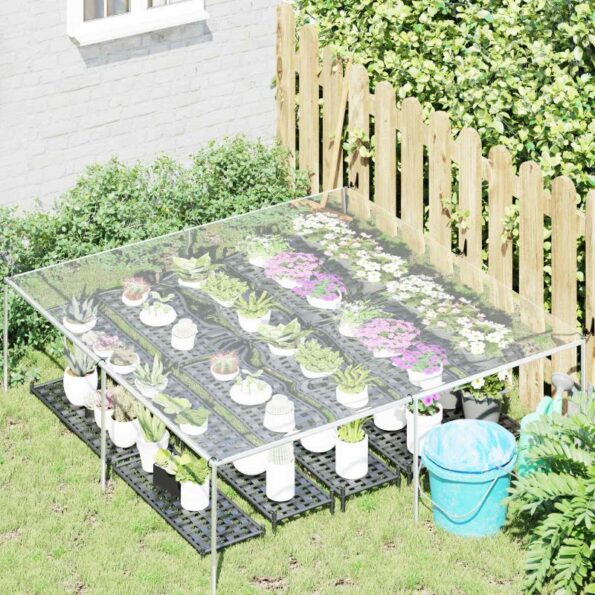vidaXL Plachta Priehľadná 2 x 2 m PVC – Obrázok 3