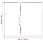 vidaXL Plachta Priehľadná 3 x 3 m PVC – Obrázok 10