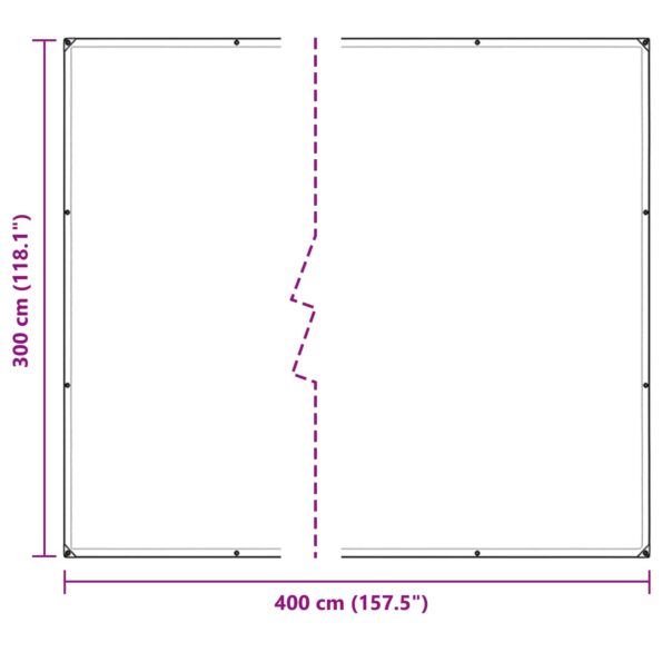 vidaXL Plachta Priehľadná 3 x 4 m PVC – Obrázok 10