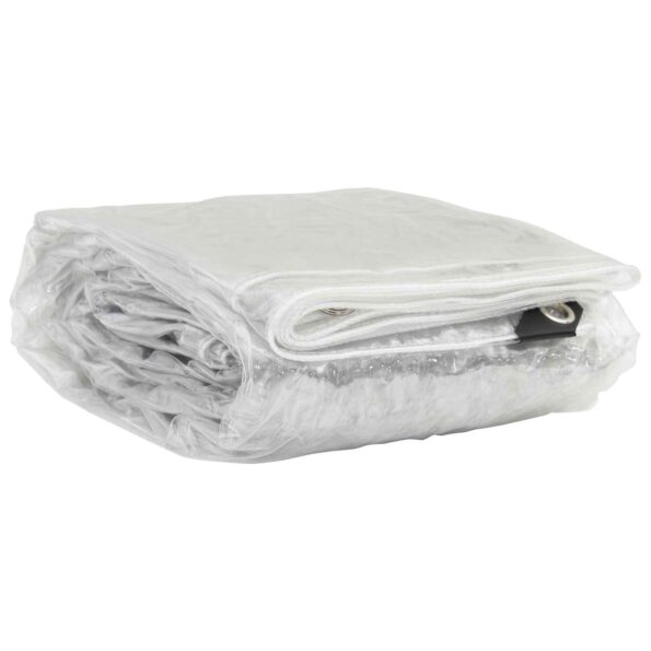 vidaXL Plachta Priehľadná 3 x 4 m PVC – Obrázok 7