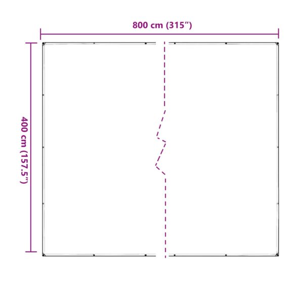 vidaXL Plachta Priehľadná 4 x 8 m PVC – Obrázok 10
