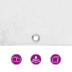 vidaXL Plachta s očkami Priehľadná 4 x 12 m Polyetylén – Obrázok 6