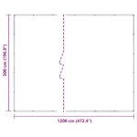vidaXL Plachta Priehľadná 5 x 12 m PVC – Obrázok 10