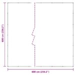 vidaXL Plachta Priehľadná 6 x 6 m PVC – Obrázok 10
