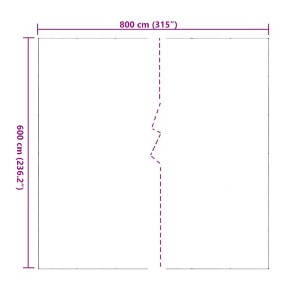 vidaXL Plachta Priehľadná 6 x 8 m PVC – Obrázok 10